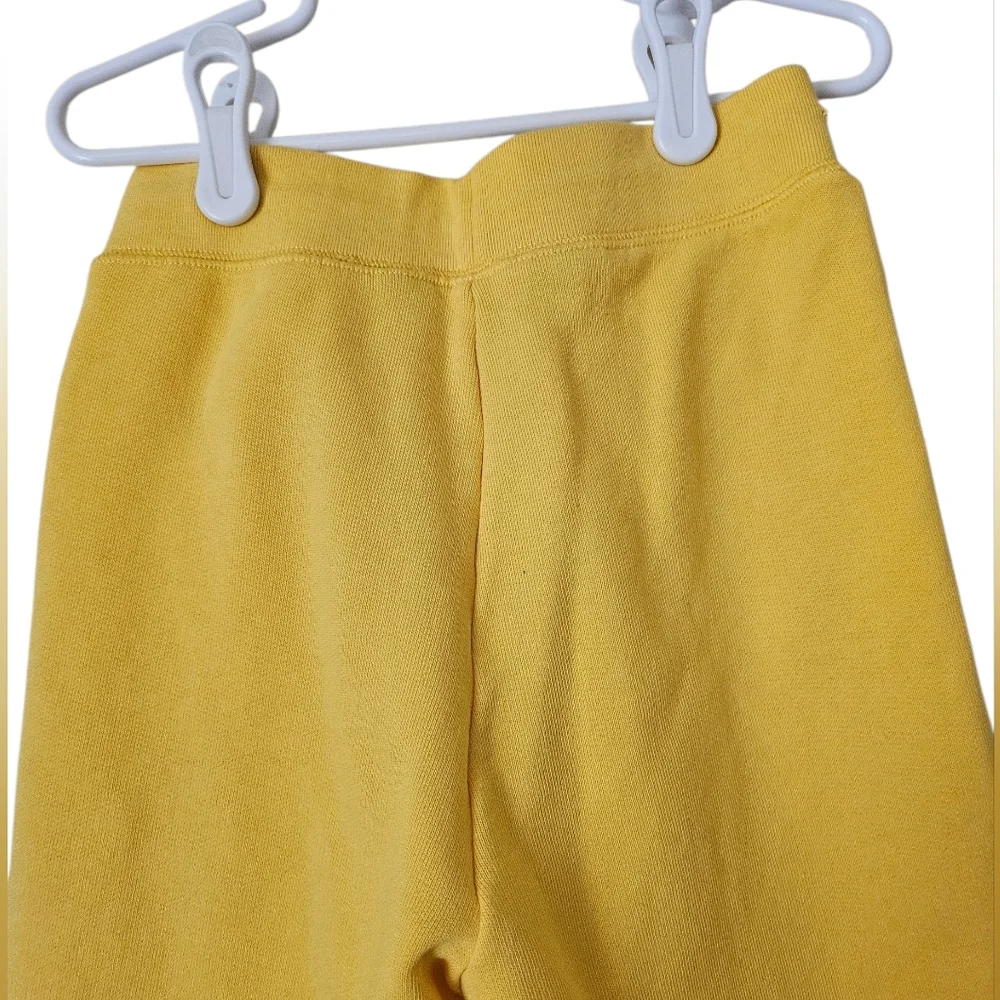 Polo Ralph Lauren Girls Yellow Tapered Leg Preppy Jogger Pants, Size M (8-10)
